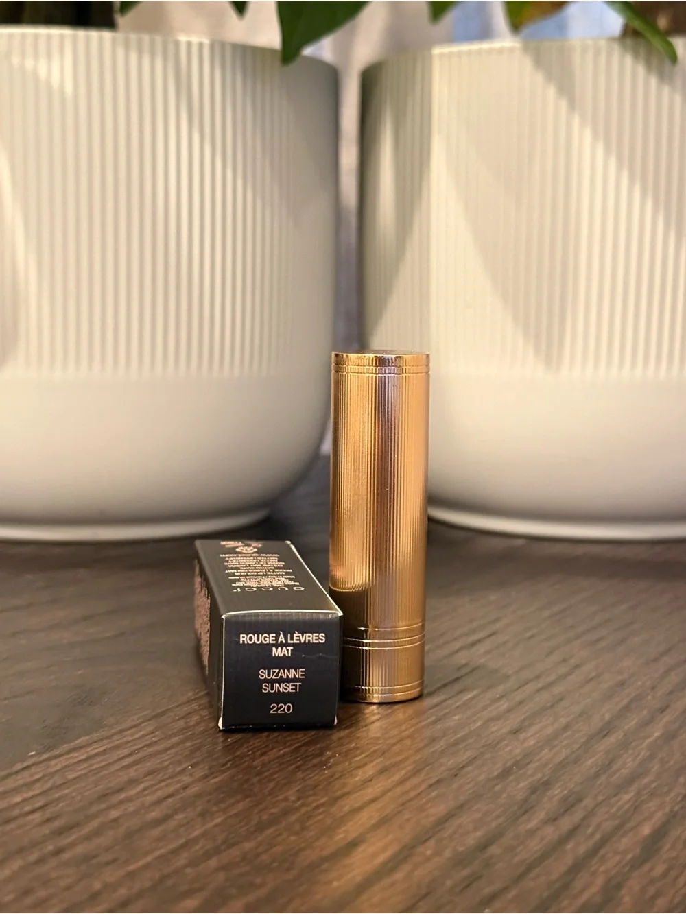 Gucci Rouge À Lèvres Mat Lipstick 220 Suzanne Sunset | NIB✨